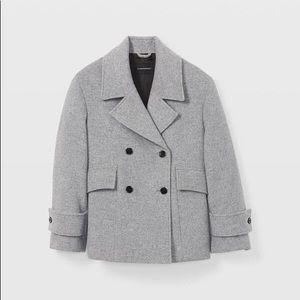 Club Monaco Relaxed Peacoat in Basic Grey